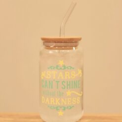 كوب زجاجي مع عود ( الحجم الصغير )