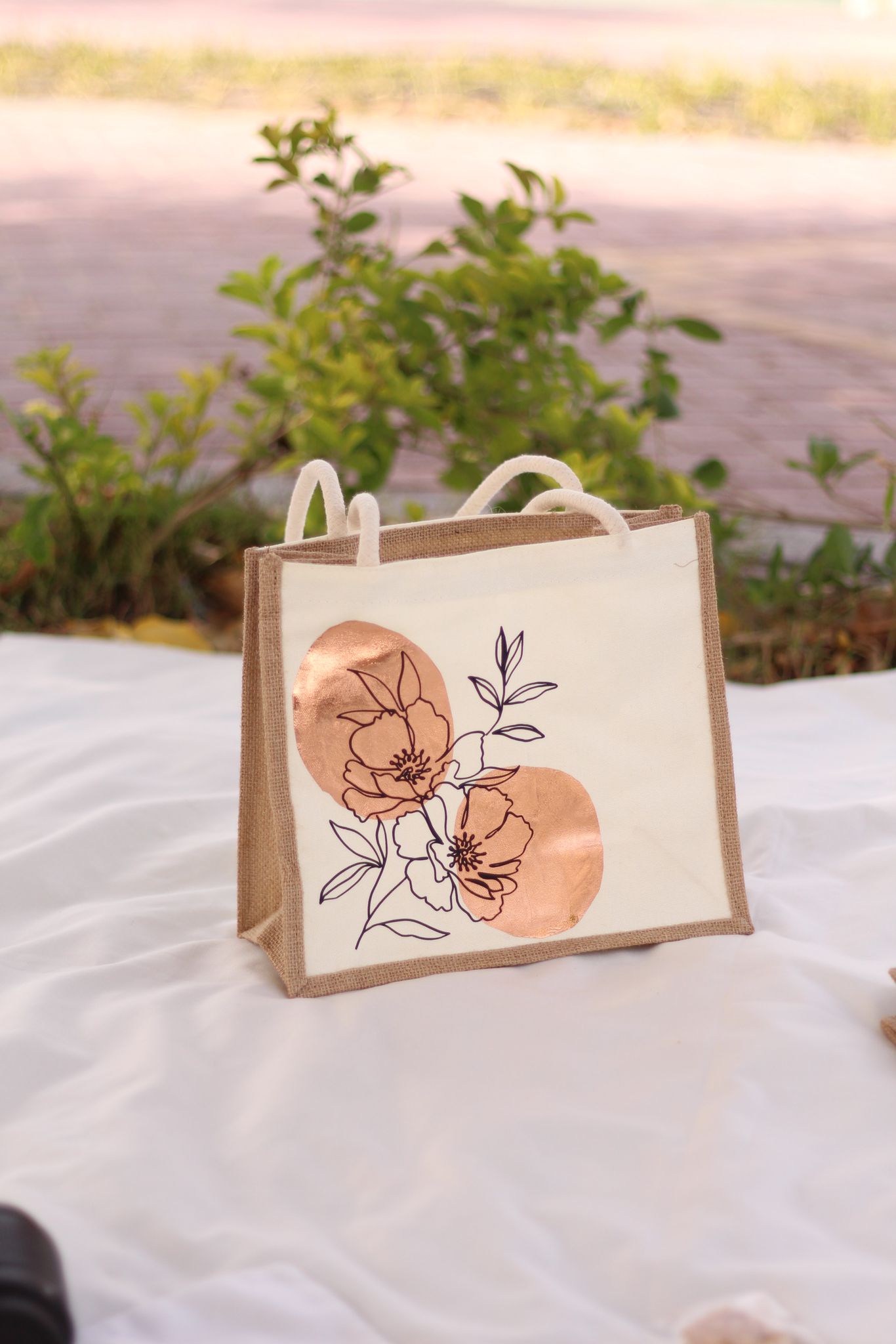 حقائب Jute الحجم الوسط